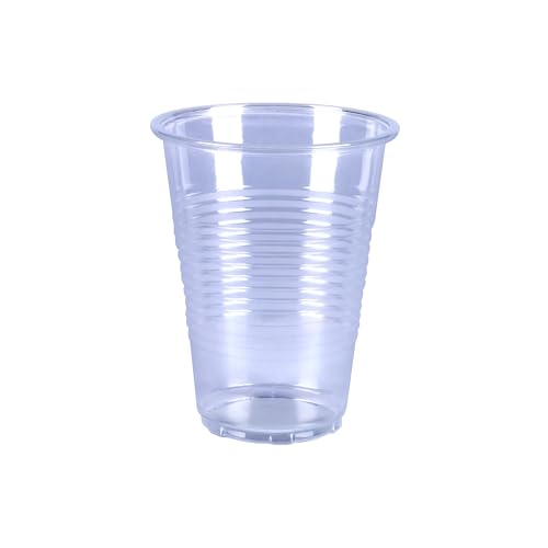Amazon Basics Small Disposable Clear Plastic Cups, 9oz, 100 Count