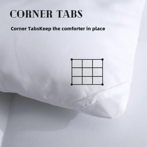 DOWNCOOL Queen Duvet Insert - Lightweight All-Season Down Alternative Comforter