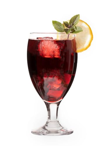 All-Purpose Stemmed Drinking Glasses - 20.8 oz Lead-Free Glassware Set of 4