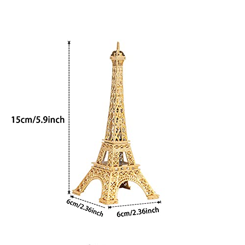 Eiffel Tower Statue 15cm Metal Paris Architecture Model Home Decor