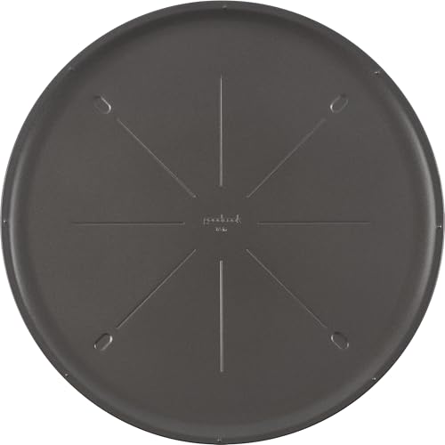 GoodCook Everyday Nonstick Steel Pizza Pan, 16", Cutting guide, Gray