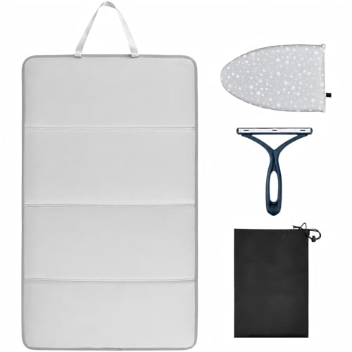 Portable Garment Steamer Board with Glove and Travel Bag for Clothes Wrinkle Removal