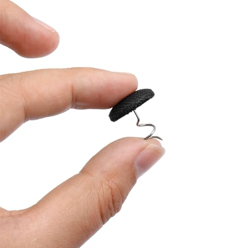 30 Pack Black Twist Pins for Upholstery and Fabric Fixing