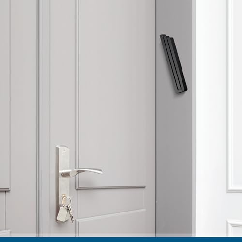 Modern Shin-Shaped Aluminum Mezuzah Case for 6-Inch Scroll, Weatherproof