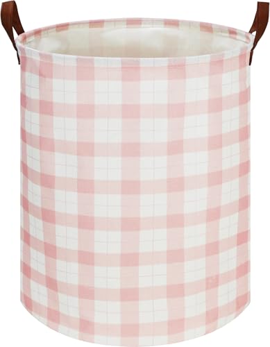 Collapsible Laundry Basket - Waterproof Canvas Fabric Storage Hamper