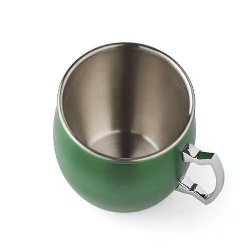 Cambridge Moscow Mule Mugs Set of 4 – 20 oz, Double-Walled Stainless Steel, Metallic