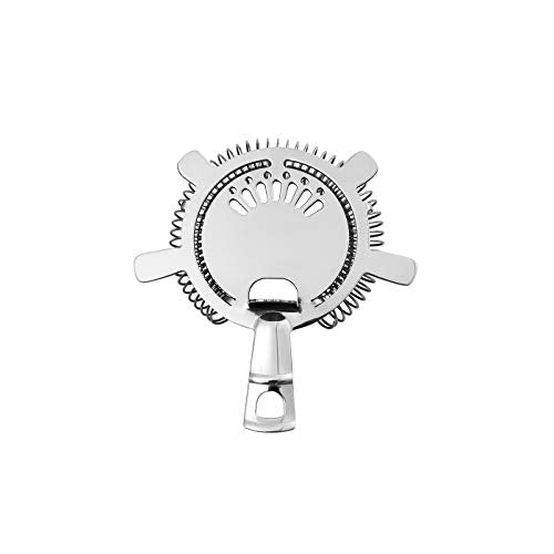 Stainless Steel Cocktail Strainer 5-inch Hawthorne Bar Tool for Home & Professional Use
