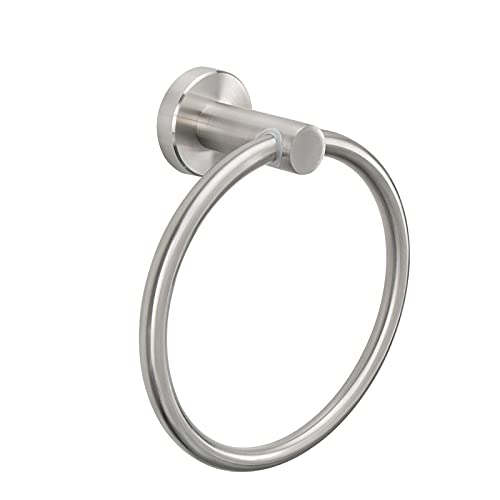NearMoon Stainless Steel Bathroom Towel Ring - Wall Mounted Brushed Nickel