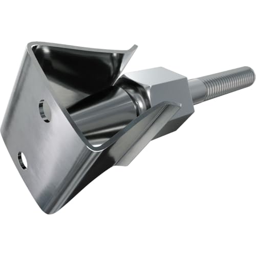304 Stainless Steel Acorn Shutter Holdbacks - 3-Inch Projection (Pair)