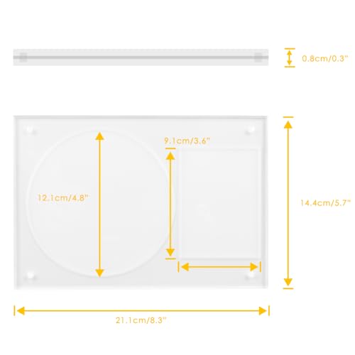 Acrylic Photocard and CD Display Stand, Clear Desktop Holder Case