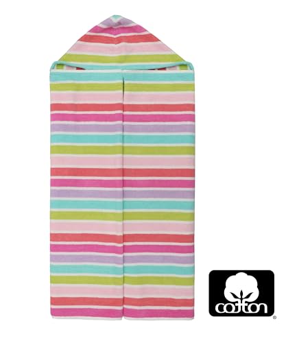 Kids Hooded Bath & Beach Towel Wrap - 100% Ring Spun Cotton 30x60