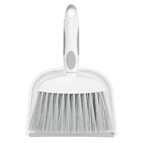 Mini Dustpan and Brush Set - Small Hand Broom Combo for Desktop & Home