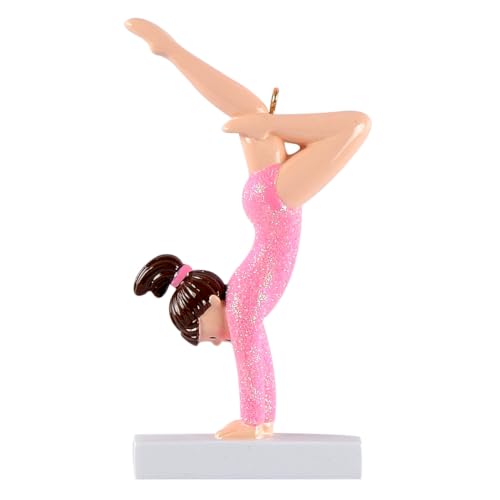 Personalized Gymnastics Ornament – 2026 Handstand Girl Christmas Tree Decor