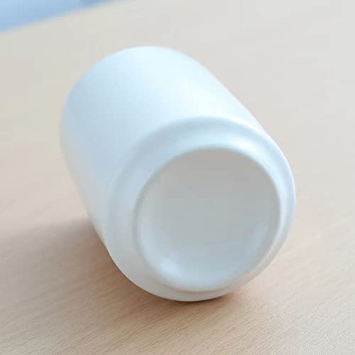 RabyLeo White 280ml Japanese Minimalist Handleless Ceramic Mug - Tea & Coffee Cup
