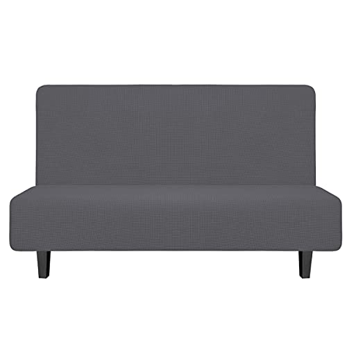 Medium Futon Slipcover Grey | Soft Stretch Furniture Protector