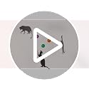 Decorative Cat Mobile Hanging Kinetic Sculpture 18" x 22"