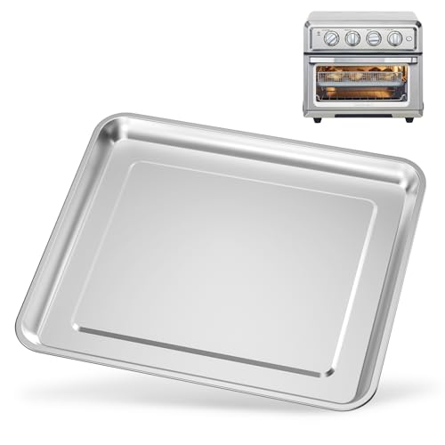 Stainless Steel Air Fryer Tray, 12.4" x 11" Oven Replacement Baking Pan