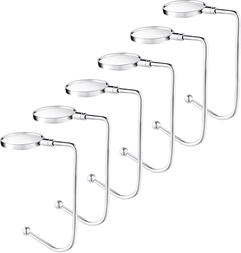 Adjustable Christmas Stocking Holders for Mantle - Non-Slip Metal Hooks (6 Pack)