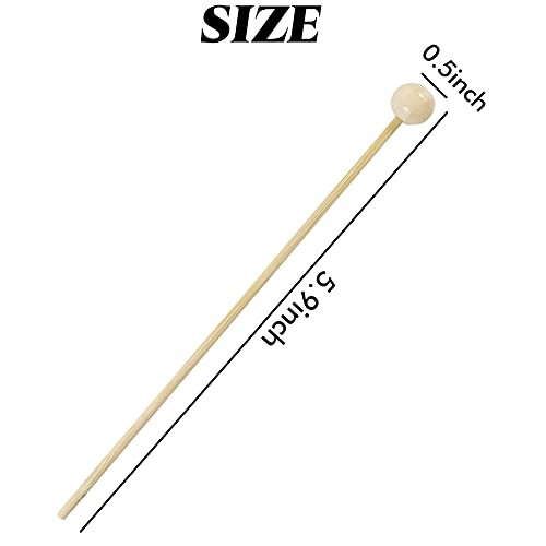YOOHUA 100PCS 6-Inch Bamboo Rock Candy Sticks for DIY Beverages & Decor