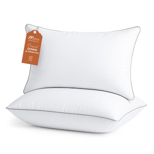 Sasttie Queen Size Bed Pillows Set of 2 - Down Alternative Hotel Quality