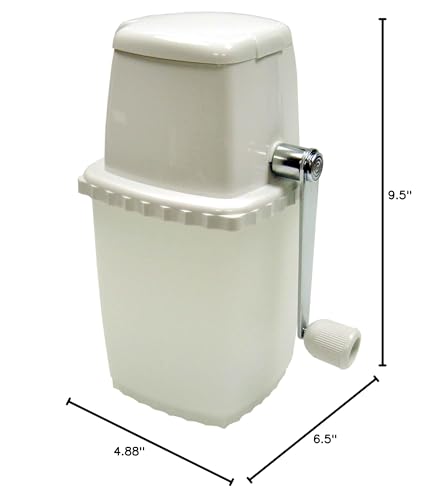 Winco Manual Ice Crusher for Fine or Coarse Ice, Compact Kitchen & Bar Tool