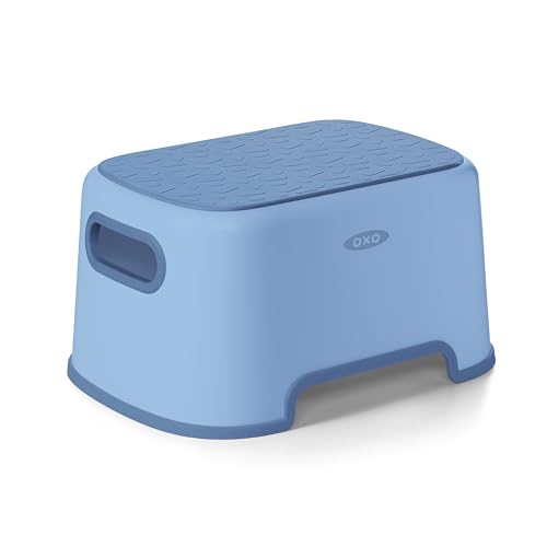 Non-Slip Toddler Step Stool for Bathroom and Kitchen, 7-Inch Height