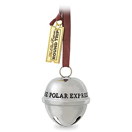 The Polar Express 2021 Silver Sleigh Bell Christmas Tree Ornament