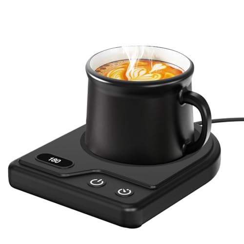 Wenvinda Coffee Mug Warmer with 3 Adjustable Temp Settings & Auto Shutoff