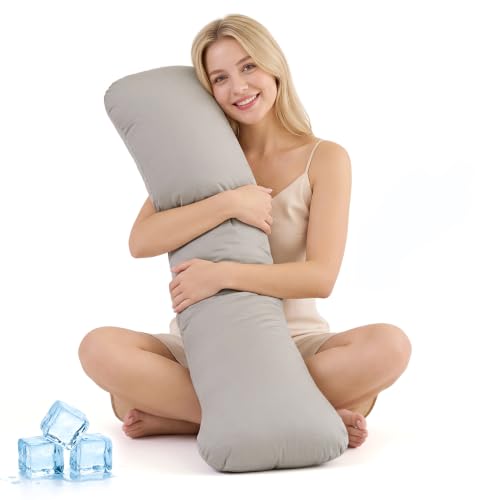 Weighted Body Pillow 6.5lbs Cooling Support for Side Sleepers | 41" x 10"