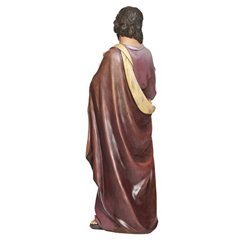 St. Joseph and Child Jesus Statue - 25-Inch Resin Religious Figure Decor
