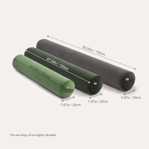 Long Body Pillow for Adults - Cylindrical Full Support Pillow