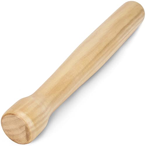 8-Inch Wooden Cocktail Muddler for Herbs & Fruit Mixology - Bar & Kitchen Tool