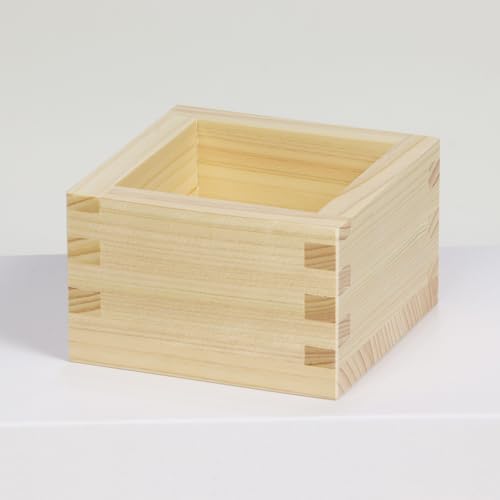 Morikuru Japanese Tono Hinoki Masu Cup - 172ml Premium Cypress Sake & Salt Container, Variation 1