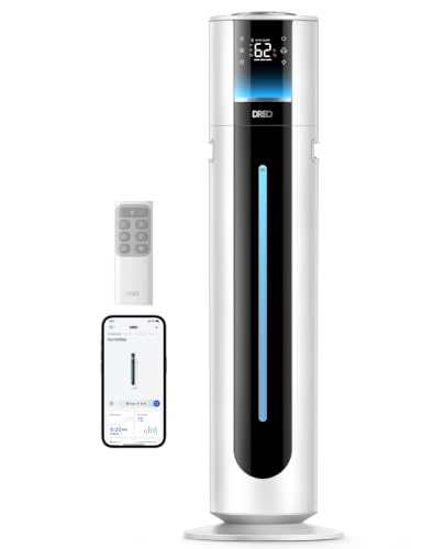 DREO 11L White Smart Room Humidifier for Large Spaces up to 700 ft², 100H Runtime, Ultra-Quiet 747S