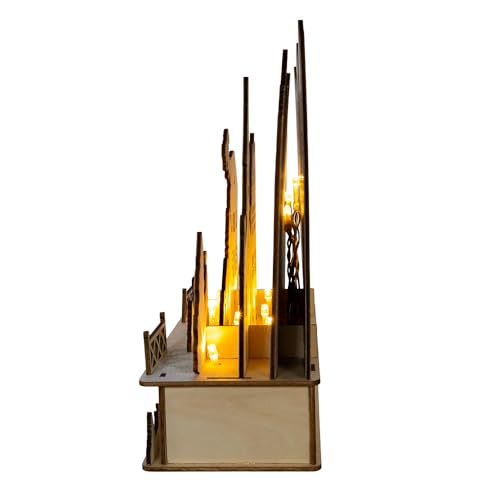 Kurt Adler 9.8in Battery-Operated Lighted Christmas Village
