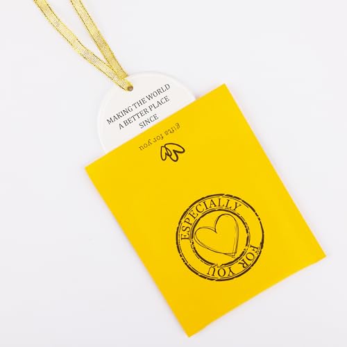 60th Birthday Gift Ornament for Women & Men - Ceramic Keepsake - Making the World a Better Place Since 1963 - 60 Years Old Gift - Variation: 60th Birthday