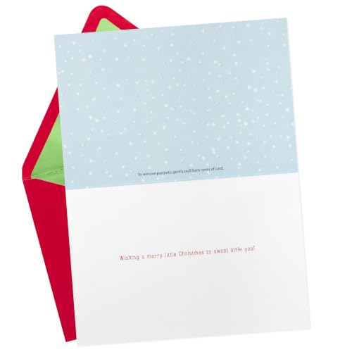 Hallmark Signature Christmas Card for Kids with Removable Finger Puppets - 16 Pack