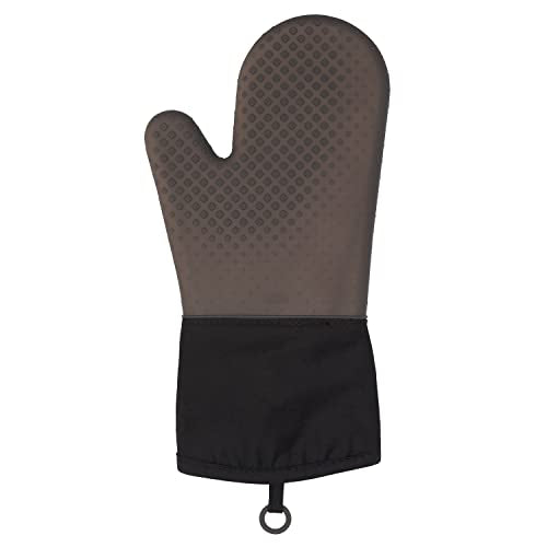 13-Inch Silicone Oven Mitt - Heat-Resistant Non-Slip Kitchen Glove
