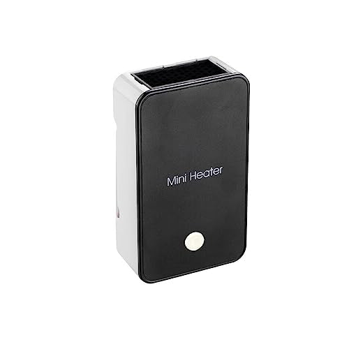 Mini Portable Electric Fan Heater Quiet Desktop Air Warmer Black