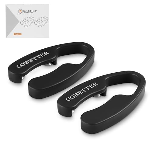 GOBETTER 2 Pack Black Wine Foil Cutters with Magnetic Design, Ergonomic & Reusable