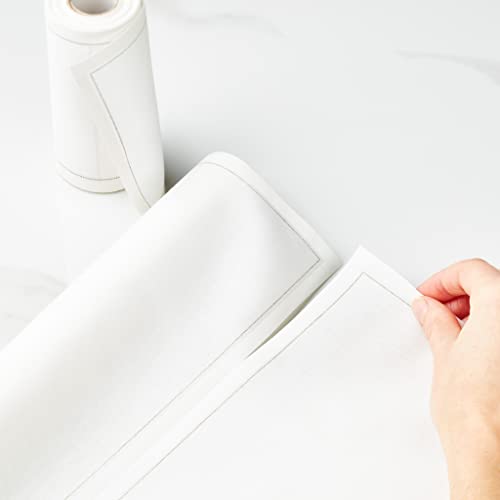 Reusable Cotton Cocktail Napkins, 4.3 x 4.3 Inch, Cream, 50 Per Roll