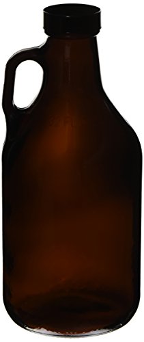 32oz Glass Growler with Poly Seal Cap - Durable 1 Quart Beer Jug