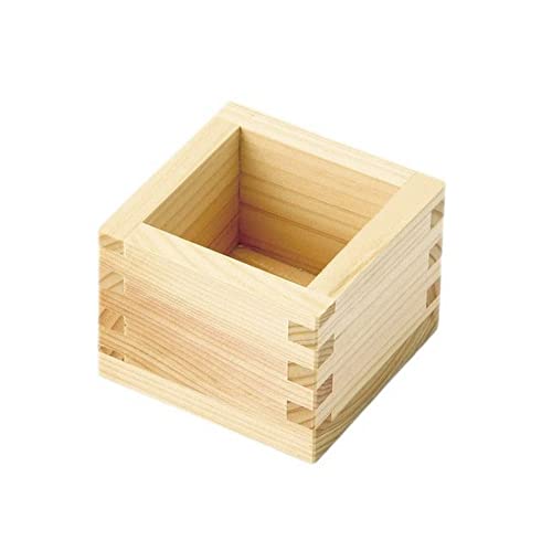 JapanBargain 4-Pack Small Hinoki Cypress Sake Cups - Made in Japan, Leak-Resistant 2oz Wooden Masu Cups for Chilled Sake