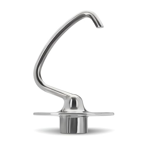 Stainless Steel Dough Hook Attachment for 4.5 and 5 Quart Tilt-Head Mixers