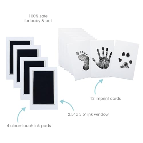 Mess-Free Clean-Touch Ink Pad Kit for Baby & Pet Prints (4-Pack)