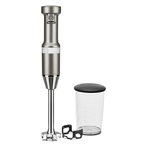 Variable Speed Corded Hand Blender with 8" Blending Arm & 3-Cup Jar