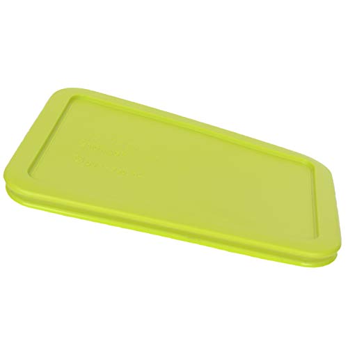 Pyrex 7210-PC 3 Cup Edamame Green Rectangle Plastic Food Storage Lid - 6 Pack Made in the USA