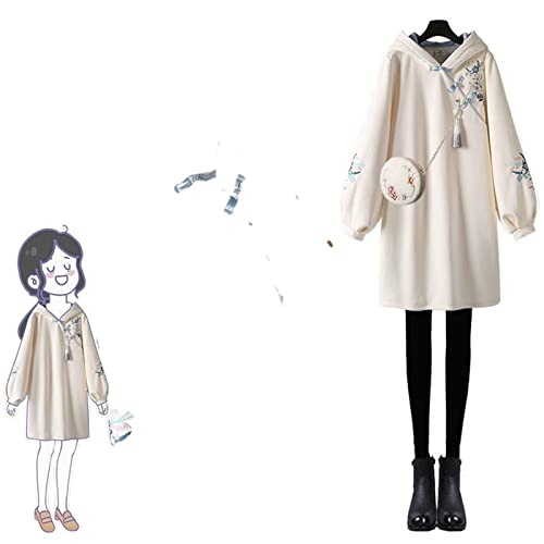 Women's Traditional Chinese Style Cheongsam Oversized Hoodie Dress