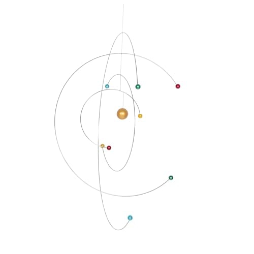 Modern Atom Hanging Mobile Sculpture Nordic Style Space Science Decor