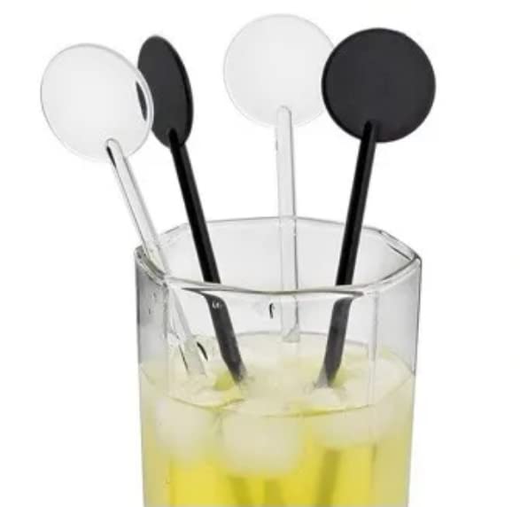 Brccee AC 100PCS Transparent Cocktail Stir Sticks 7 Inch Drink Stirrers